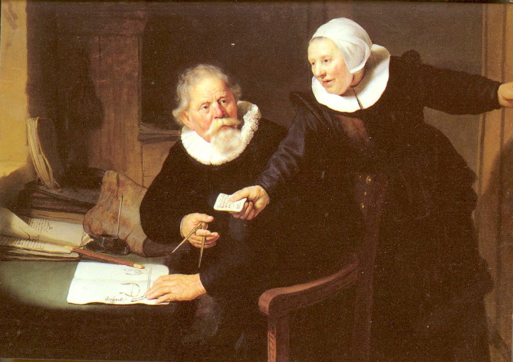 The Shipbuilder Jan Rijcksen And His Wife Griet Jans by Rembrandt van Rijn, 1633